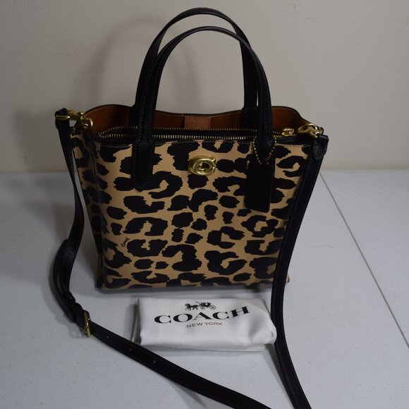 Coach Leopard Willow Tote 24 - Picture 1 of 12